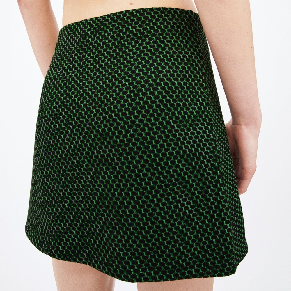 Zara Jacquard Knit Mini Skirt XS